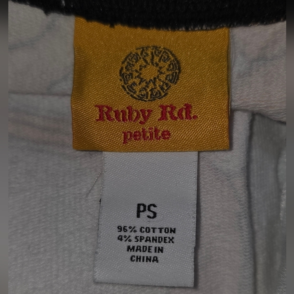 Ruby Rd. Floral Print Zip Up Jacket Size Small Petite - Picture 3 of 3